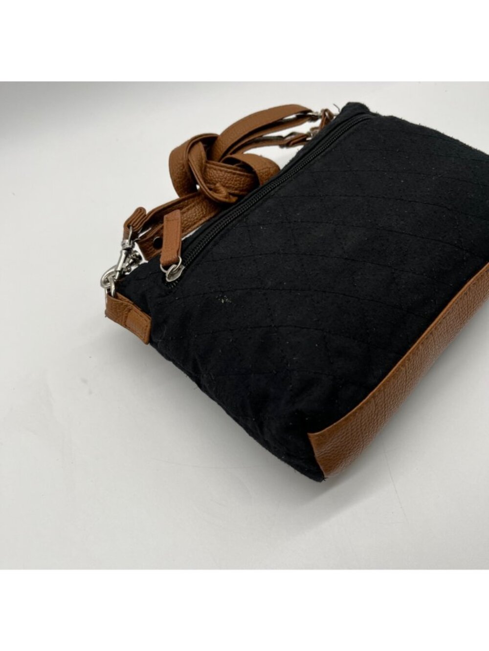 Stone Mountain Black Fabric Crossbody Bag - Picture 9 of 10